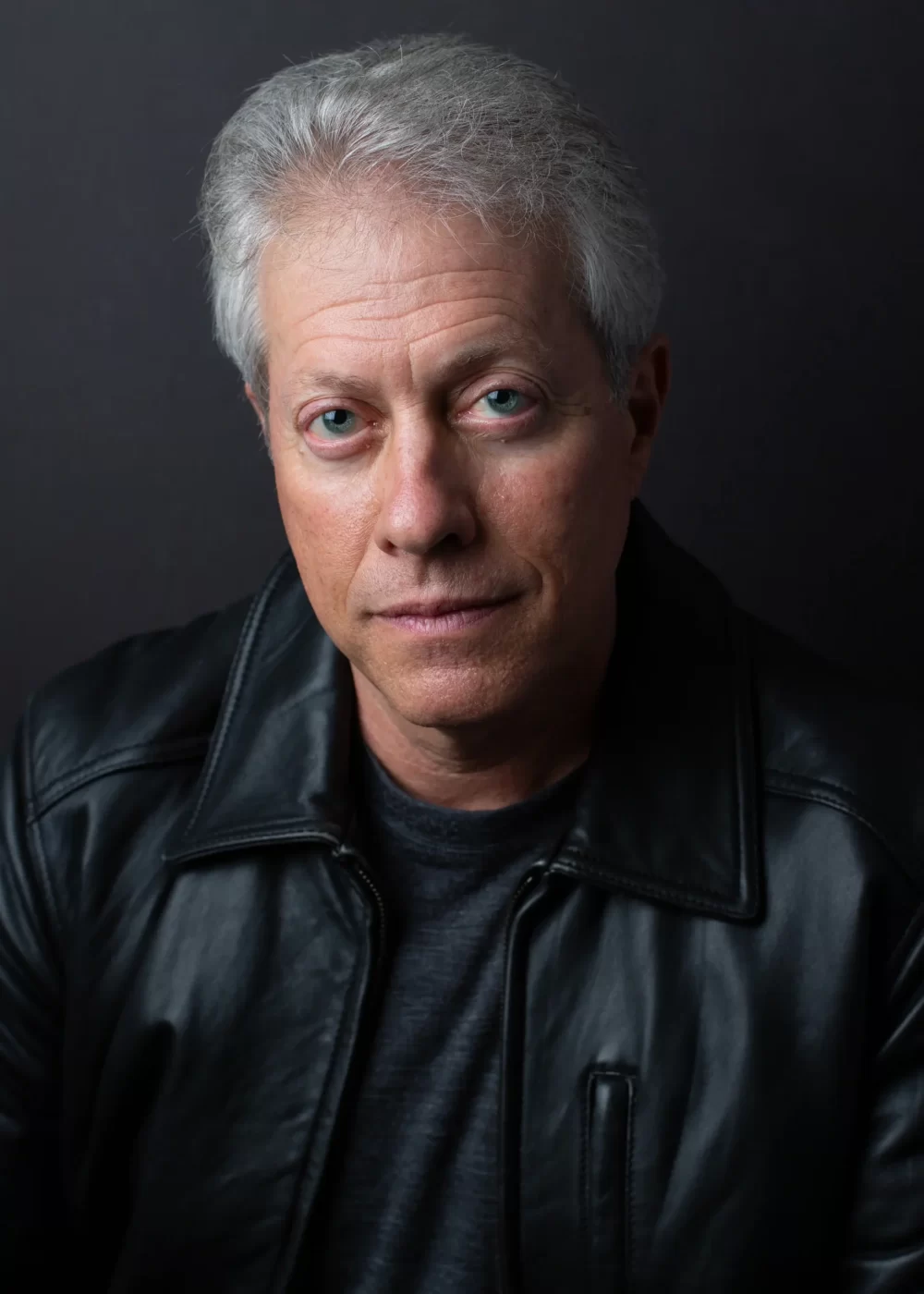 Scott Shimberg leather coat closeup PNG