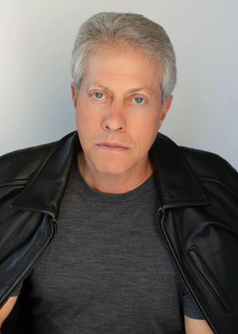 Scott Shimberg leather coat on shoulders 2 PNG